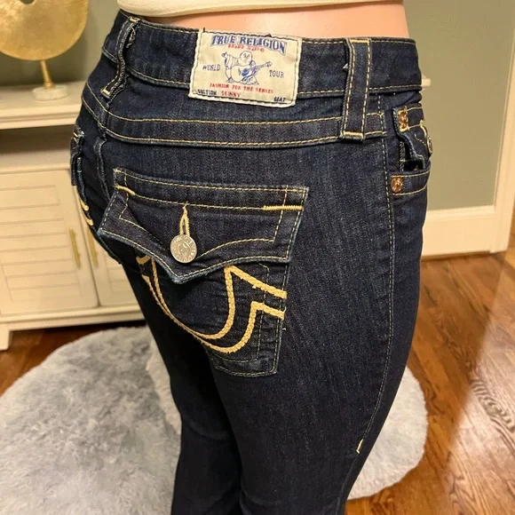 AUTHENTIC TRUE RELIGION Skinny Jeans. Size 29. Inseam 40.5. New! - Picture 5 of 11